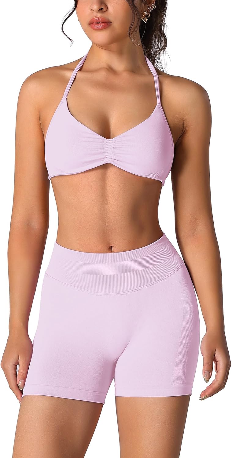 ABOCIW Womens Seamless Workout Sets for Gym and Yoga Activities