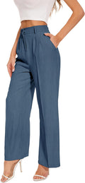 Wide Leg Pants Women's High Elastic Waisted - Professional Wide