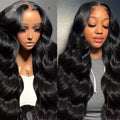 24 inch 13x6 HD Lace Front Human Hair Wig 200 Density - Natural Body