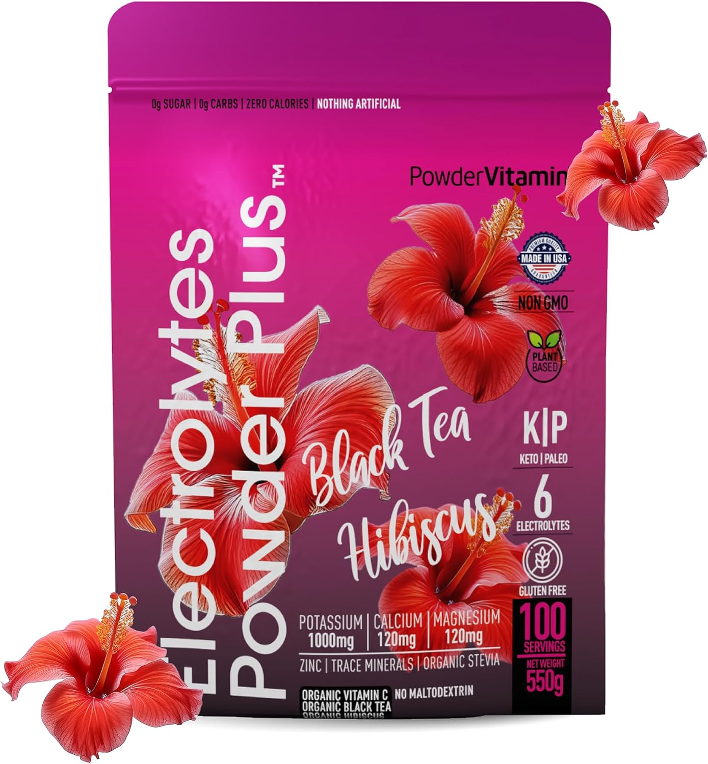 Electrolytes Powder Plus for Hydration and Recovery - 100 Servings