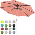 Tempera 9ft Patio Market Umbrella with Auto Tilt and Crank - Large