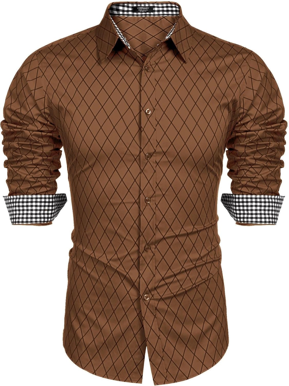 COOFANDY Men's Business Dress Shirt for Stylish Casual Wear