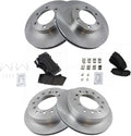 TRQ Front and Rear Brake Pad & Rotor Kit for 2003-2009 GX470