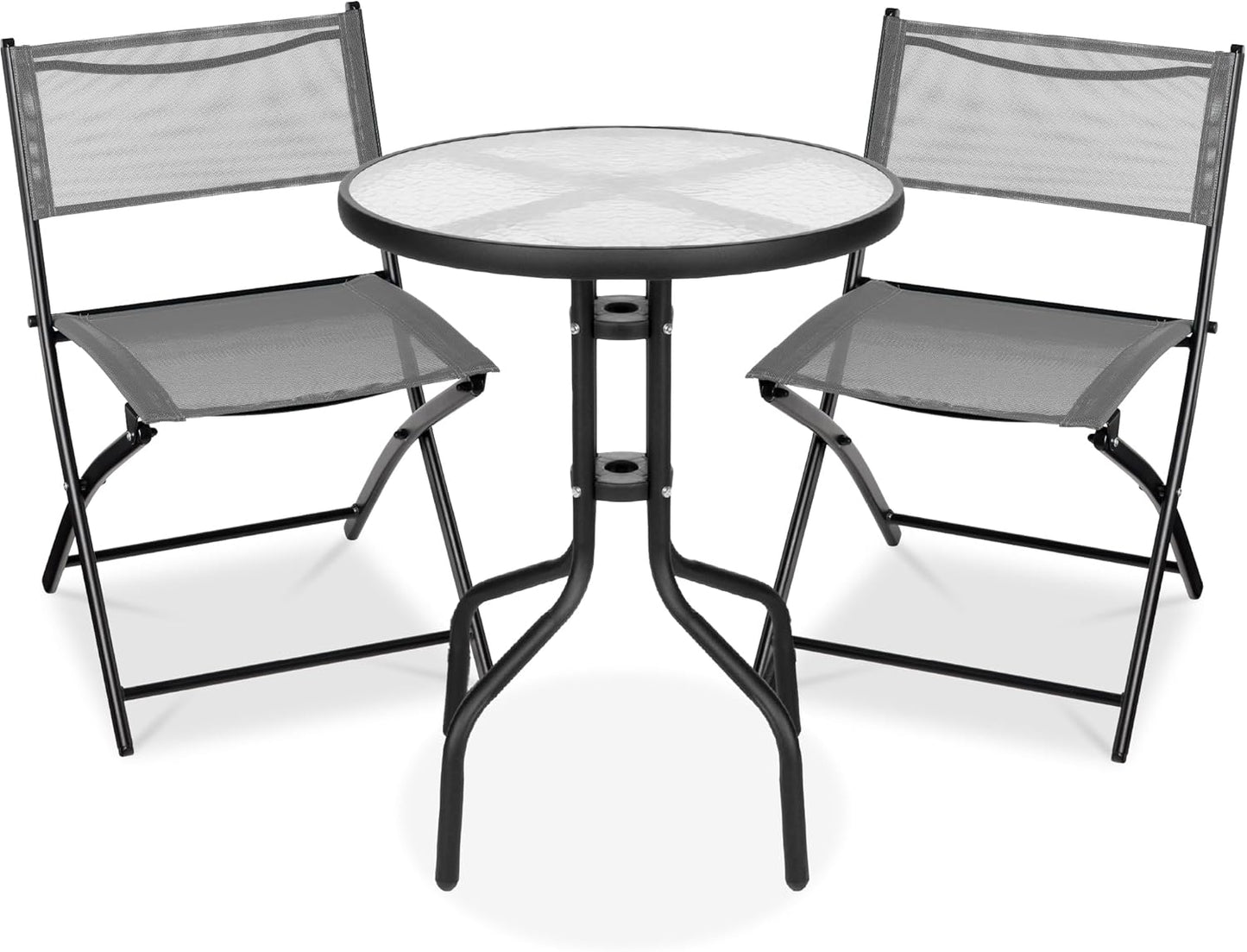 Best Choice Products 3-Piece Patio Bistro Dining Set for Small Spaces