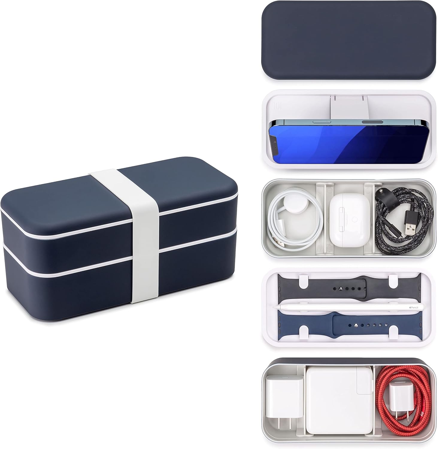 BentoStack Tech Accessory Organizer for Apple Products Travel