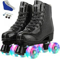 jessie Roller Skates Premium PU Leather Four-Wheel Skates - Adjustable