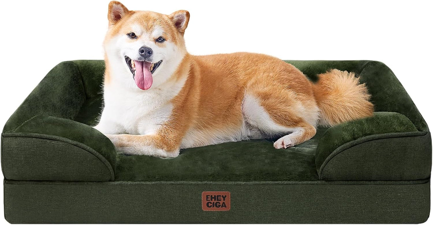 Orthopedic Dog Bed for Large Dogs with Waterproof Memory Foam