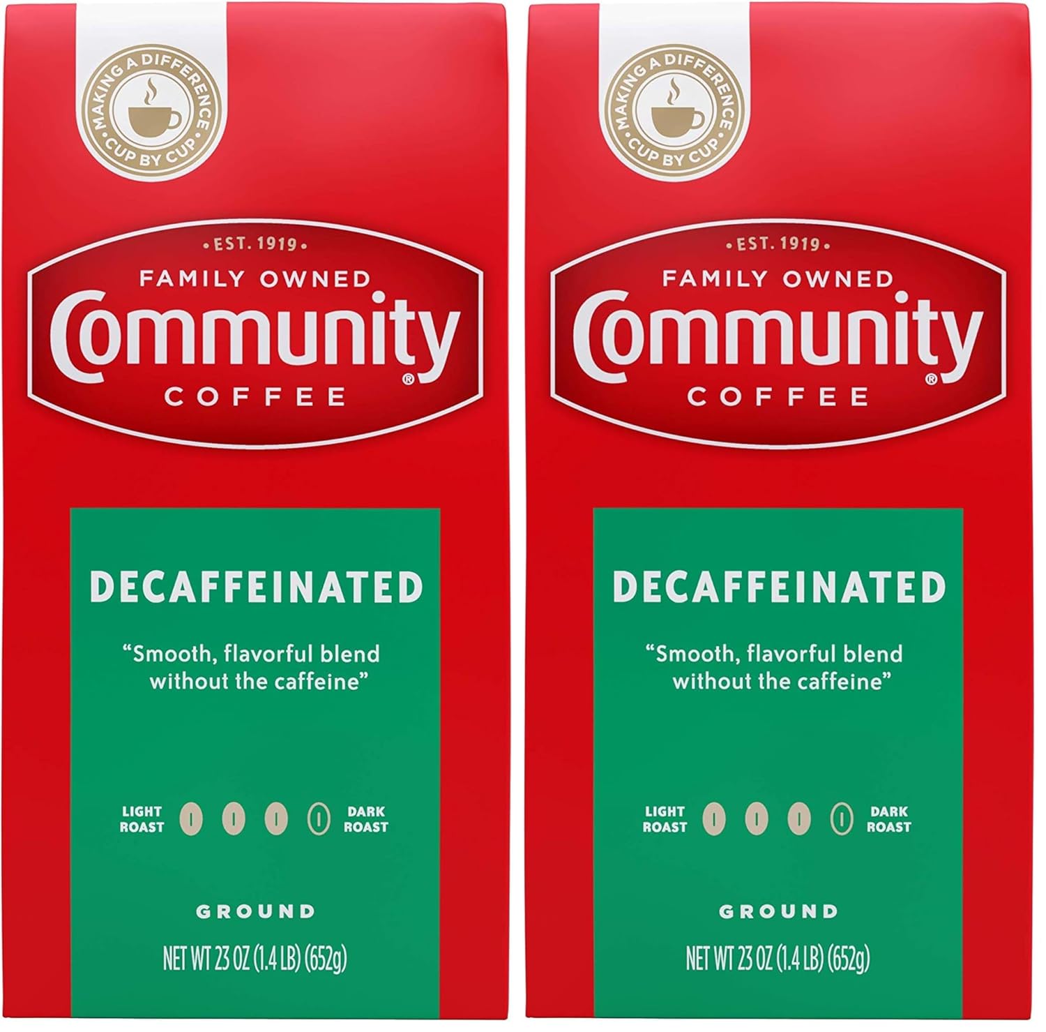 Community Coffee Medium-Dark Roast Decaffeinated Ground Coffee