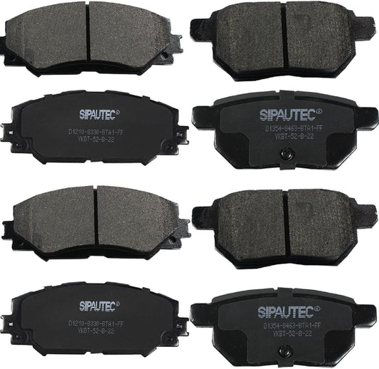 SIPAUTEC Front and Rear Ceramic Disc Brake Pads for Scion XB