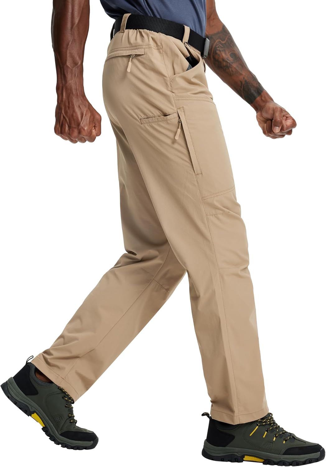 Mens Hiking Pants Lightweight Cargo Tactical Waterproof Quick Dry