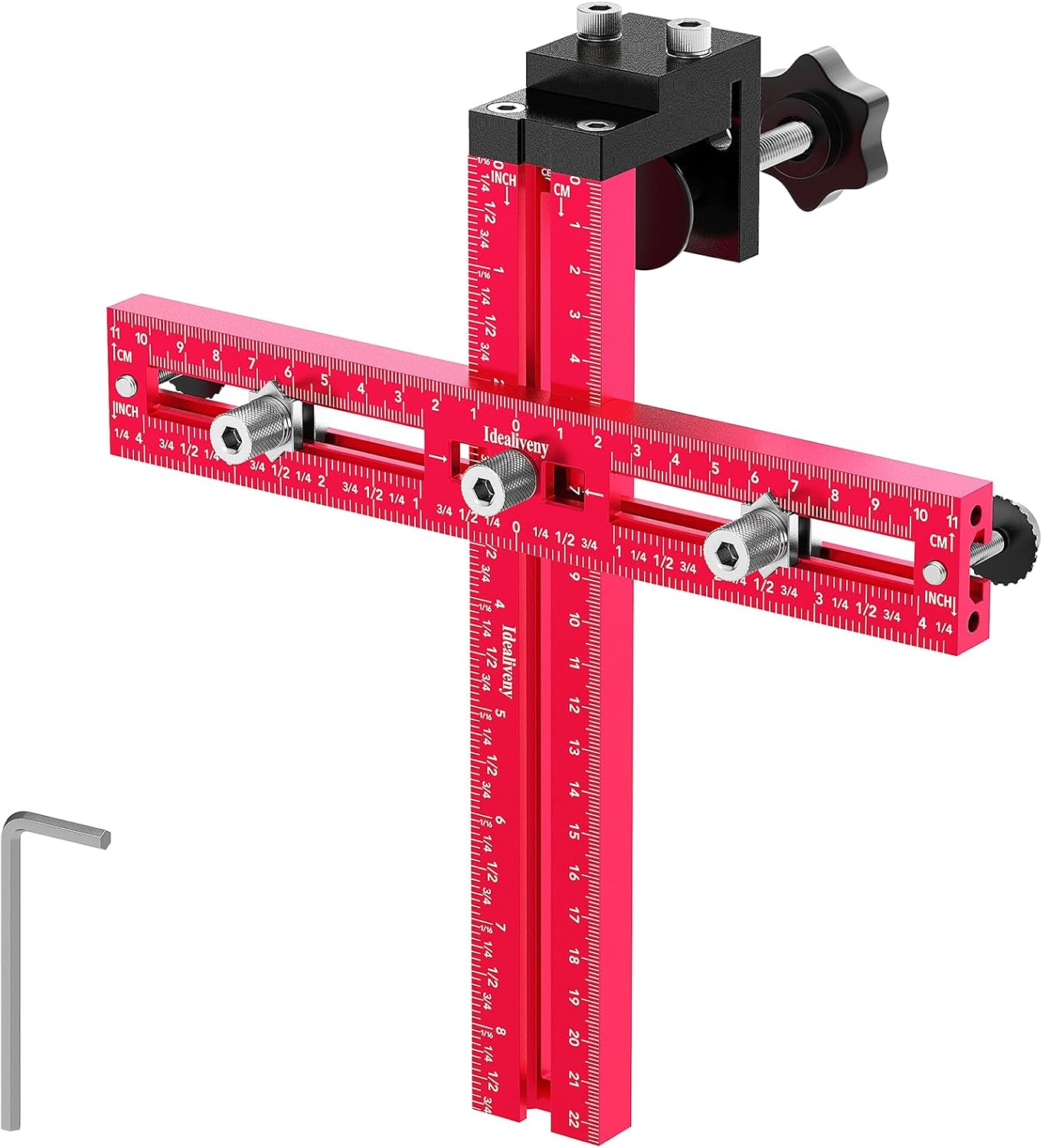 Cabinet Hardware Jig for Precision Drill Guide Template Installation
