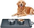 Silicone Dog Food Water Mat for Floors - Spill Proof Feeding Mat