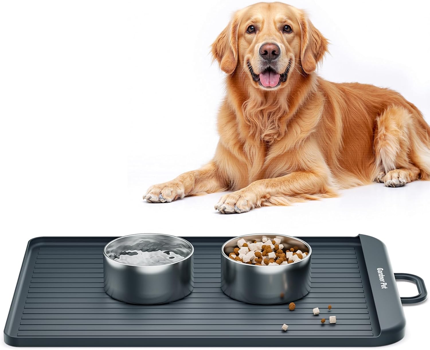 Gardner Pet Silicone Dog Food Water Mat for Clean Floors