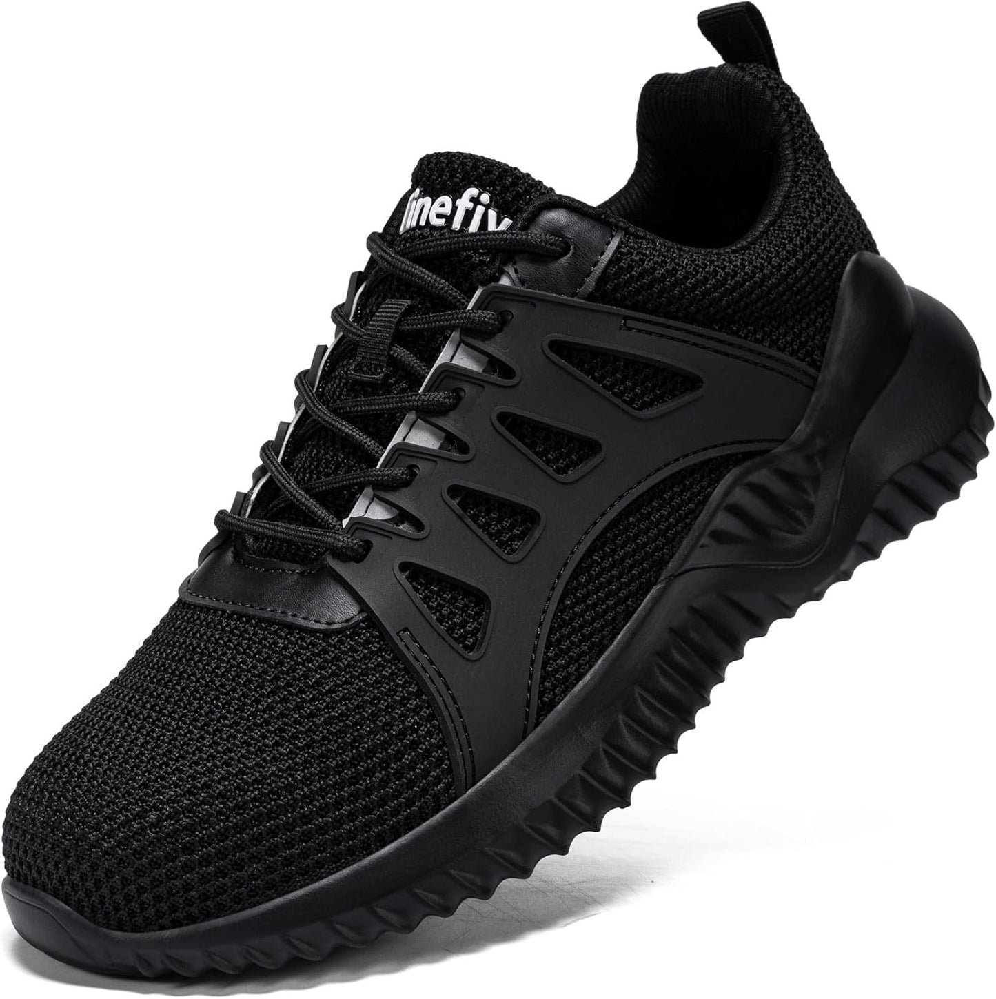 Tinefiy Steel Toe Shoes for Women - Lightweight Safety Sneakers