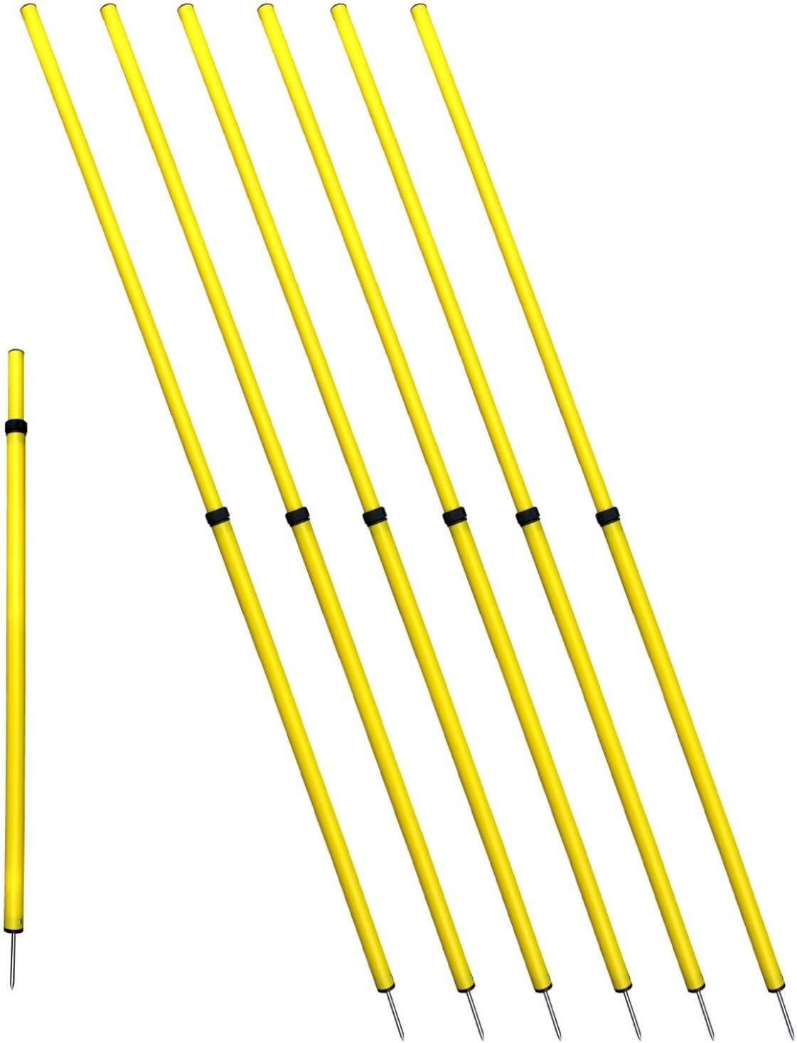 Soccer Agility Poles for Speed Training - Telescopic & Collapsible
