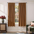Lazzzy Velvet Curtains for Bedroom Living 72 Inch Length Drapes