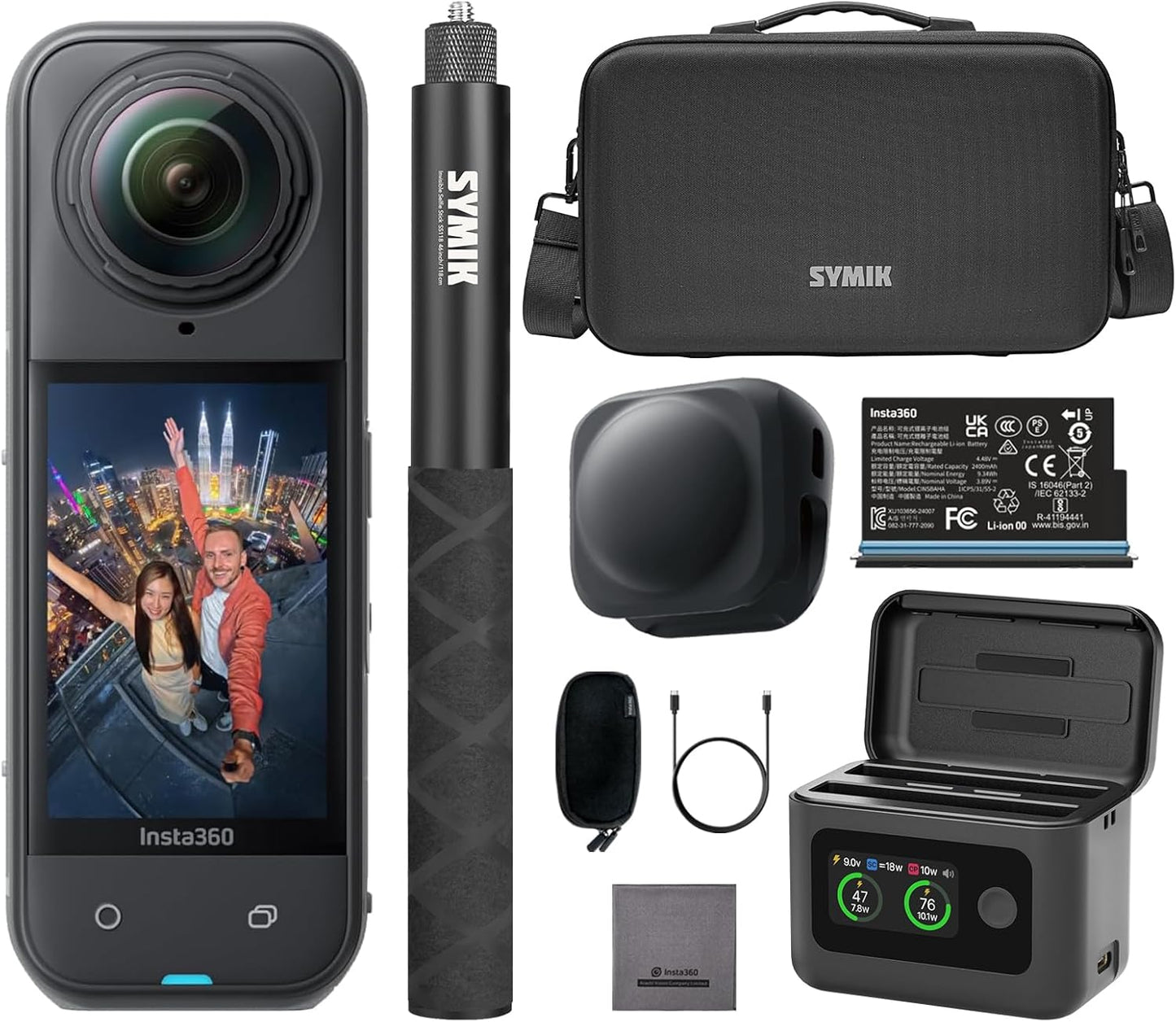Insta360 X5 Elite Bundle: 8K 360 Action Camera with Accessories