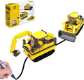 Mini Inductive Car Toy Follow The Black Lines - DIY Excavator Kit