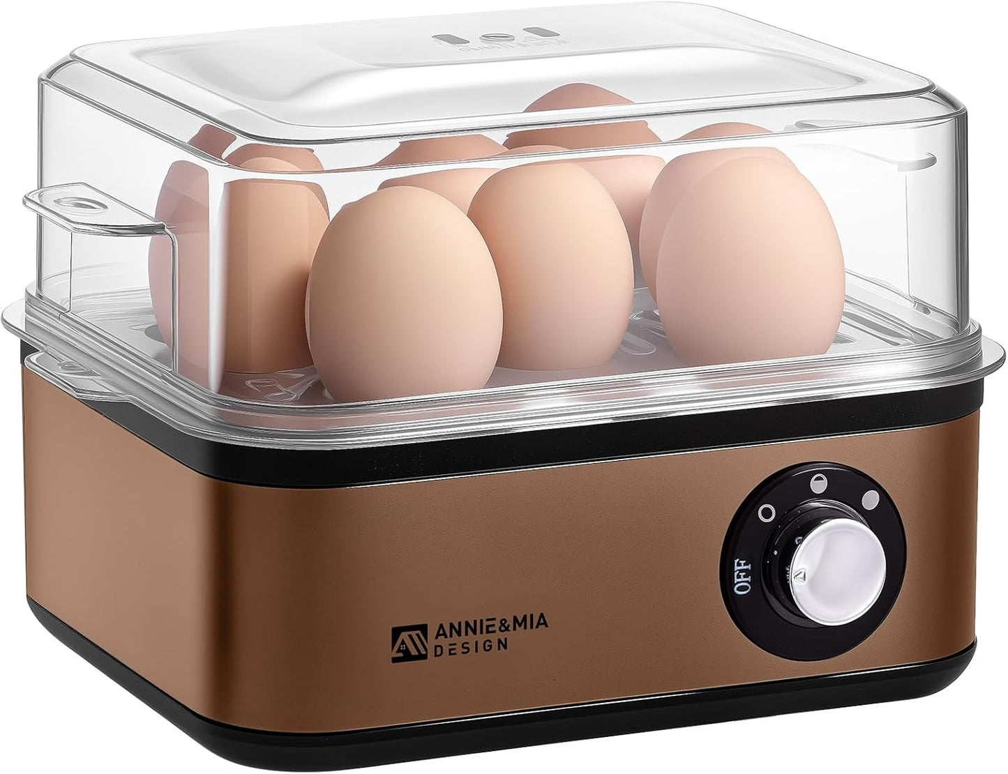 Annie & Mia Design Electric Egg Cooker for Perfect Eggs Every Time