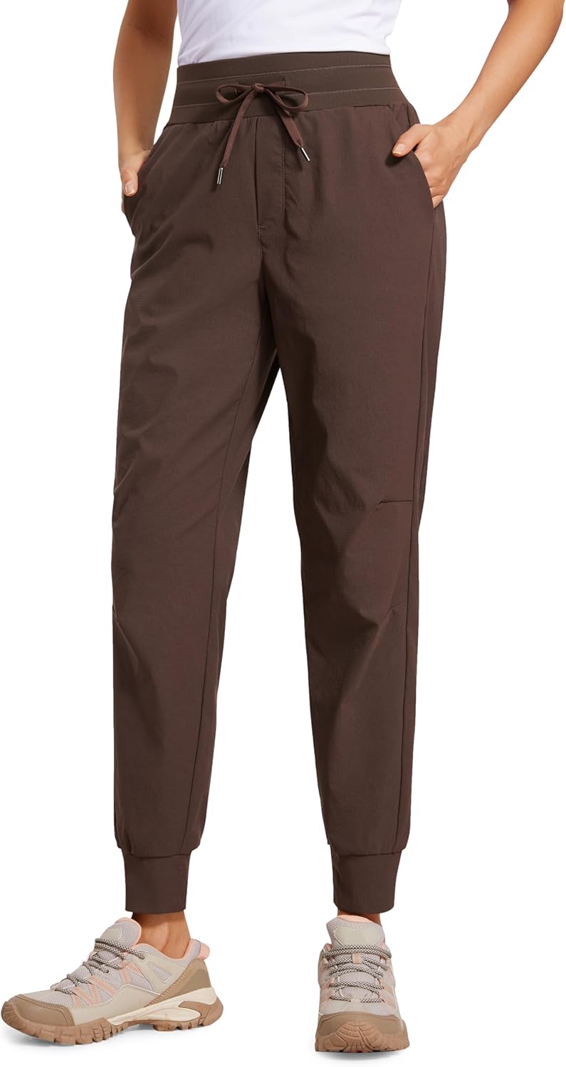 CRZ YOGA Lightweight Travel Joggers for Women - Perfect Hiking Pants