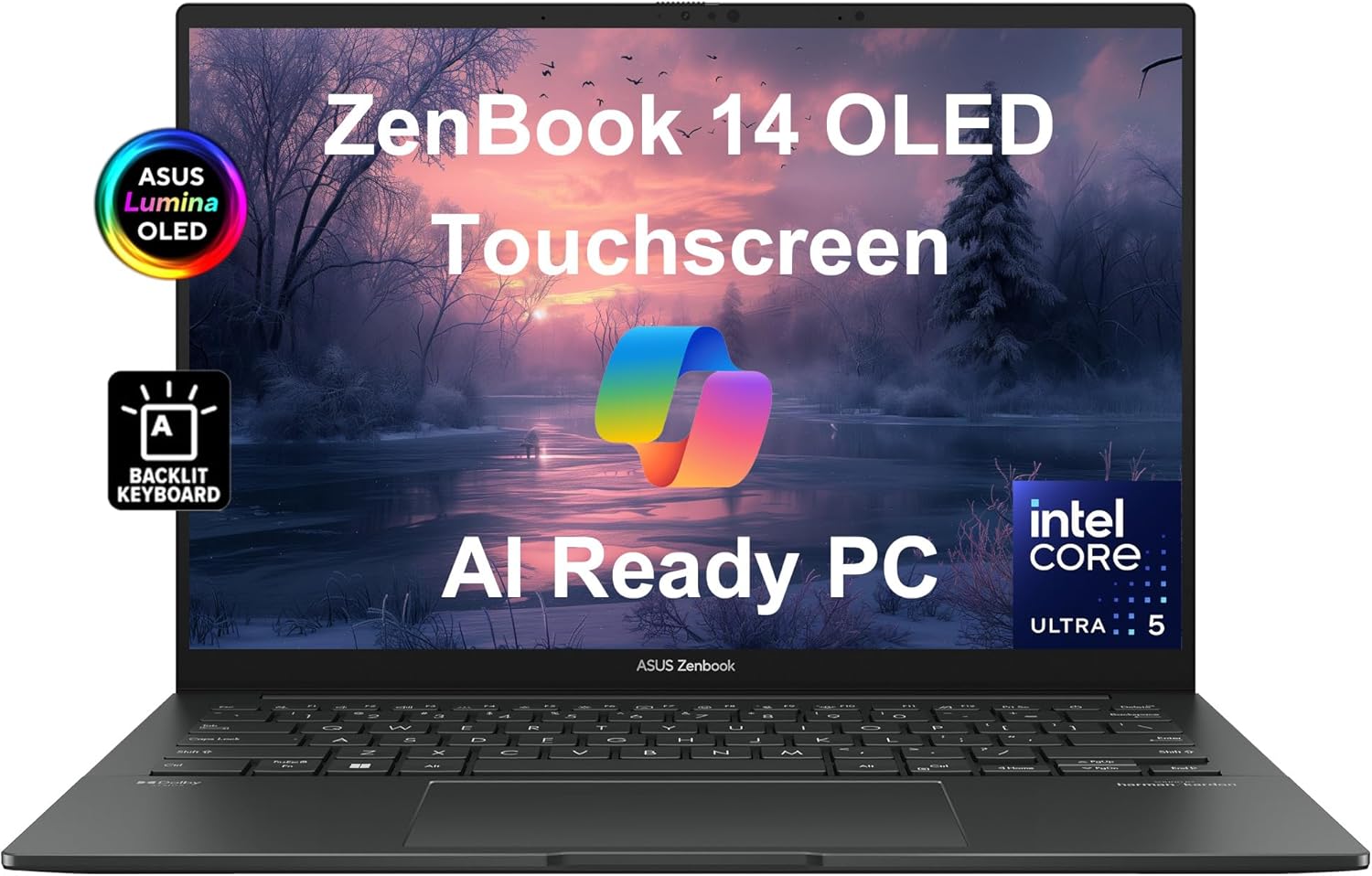 ASUS ZenBook 14 OLED Q415: 14 FHD+ Touch, AI-Powered PC, 15-Hr Battery ...