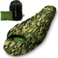0 Degree Mummy Sleeping Bag - Lightweight Waterproof Cold Weather