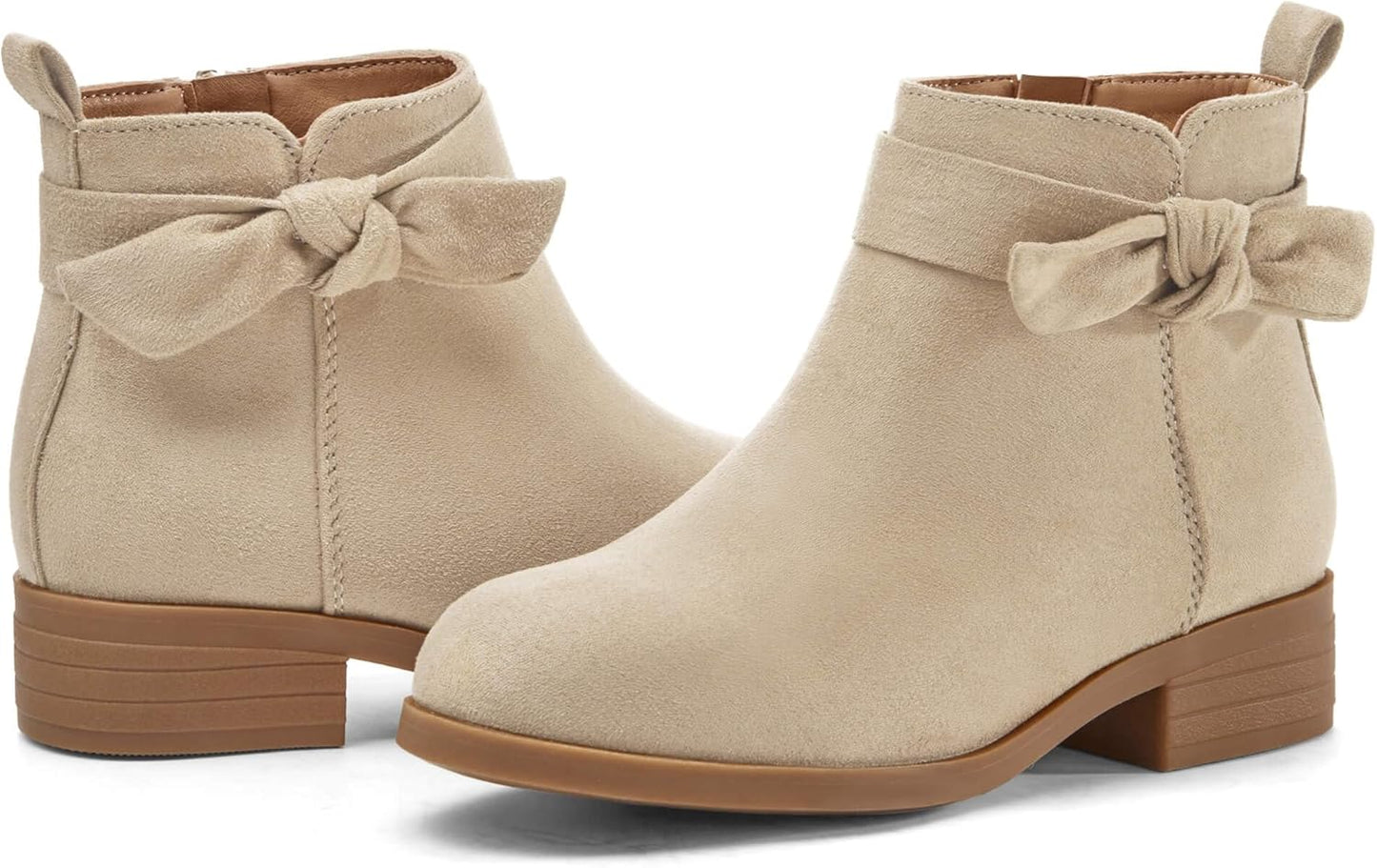 Coutgo Girls Toddler Bow Knot Ankle Boots for All Occasions