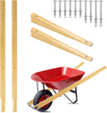 Wheelbarrow Handles Wooden Replacement Kit - Heavy Duty Pair