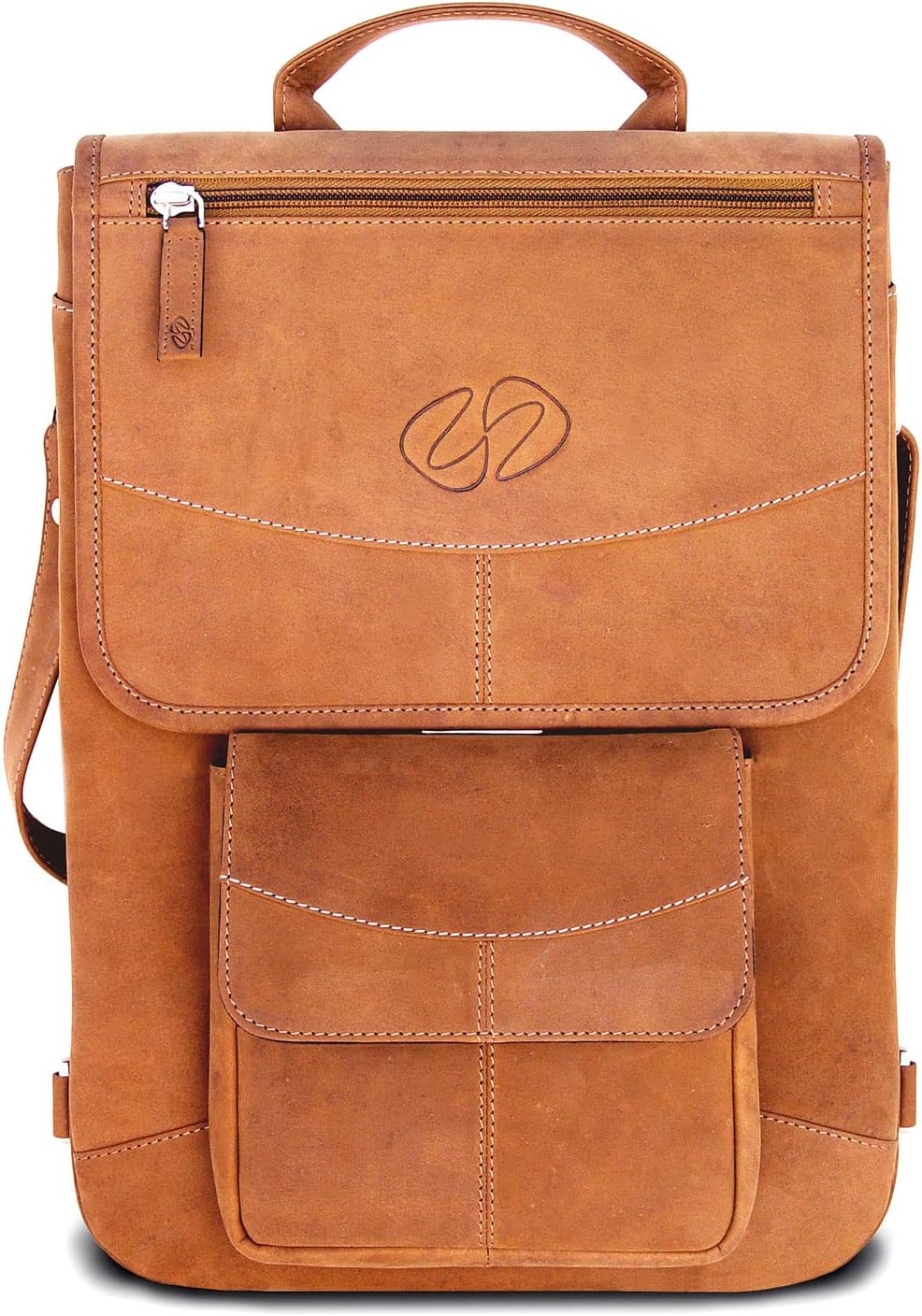 Premium Leather Shoulder Bag for 14 MacBook Pro - Stylish & Durable
