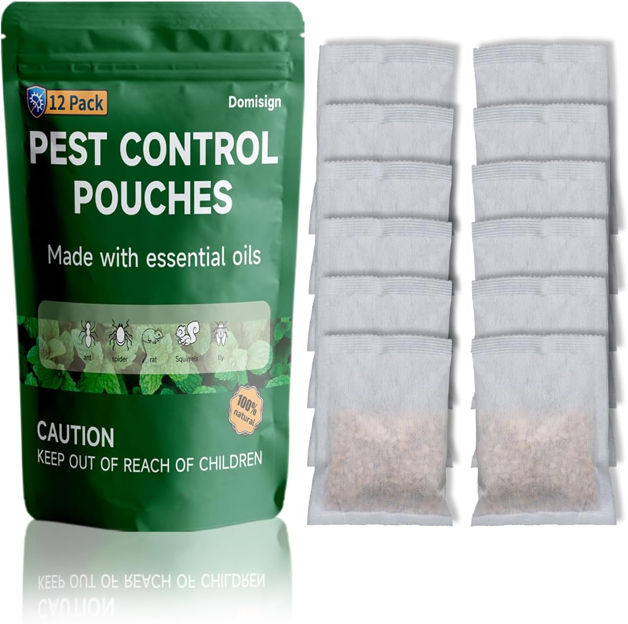 Peppermint Mouse Repellent - 12 Pouches