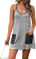 Fisoew Womens Tennis Athletic Dress Mini Romper Dress with Built in