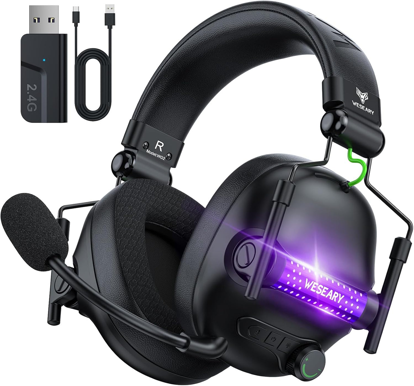 Crystal Stereo Wireless Gaming Headset - PS5, PS4, PC, Switch - Lossless Audio