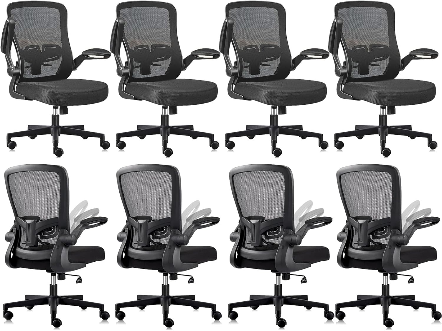 Ergonomic Mesh Desk Chair with Swivel Wheels for Ultimate Comfort