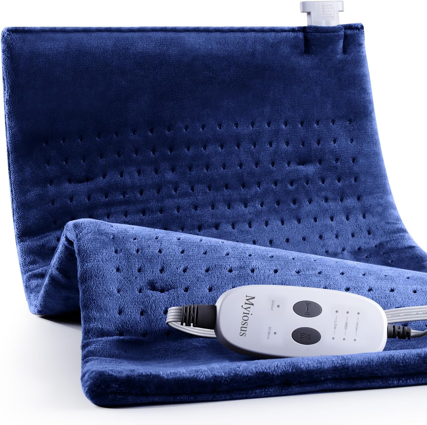 Massaging Weighted Heating Pad for Back Pain Relief and Comfort