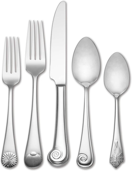Reed & Barton Seashell 5Pc Flatware Place Setting for Elegant Dining