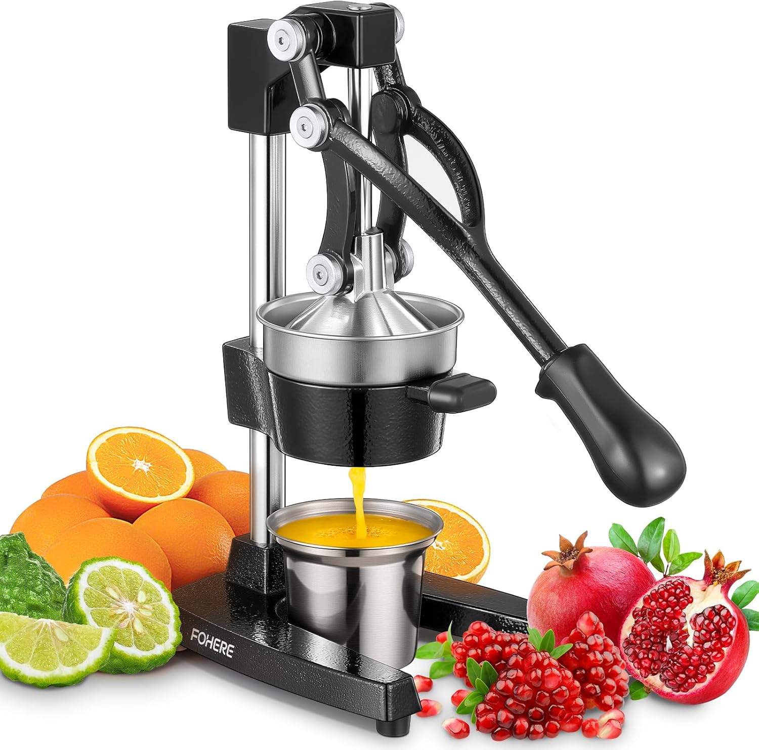 FOHERE Citrus Juicer Squeezer for Oranges, Lemons, and More