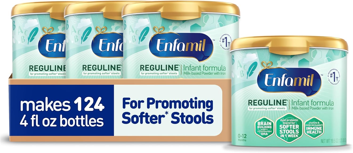 Enfamil Reguline Baby Formula for Soft Stools and Brain Support