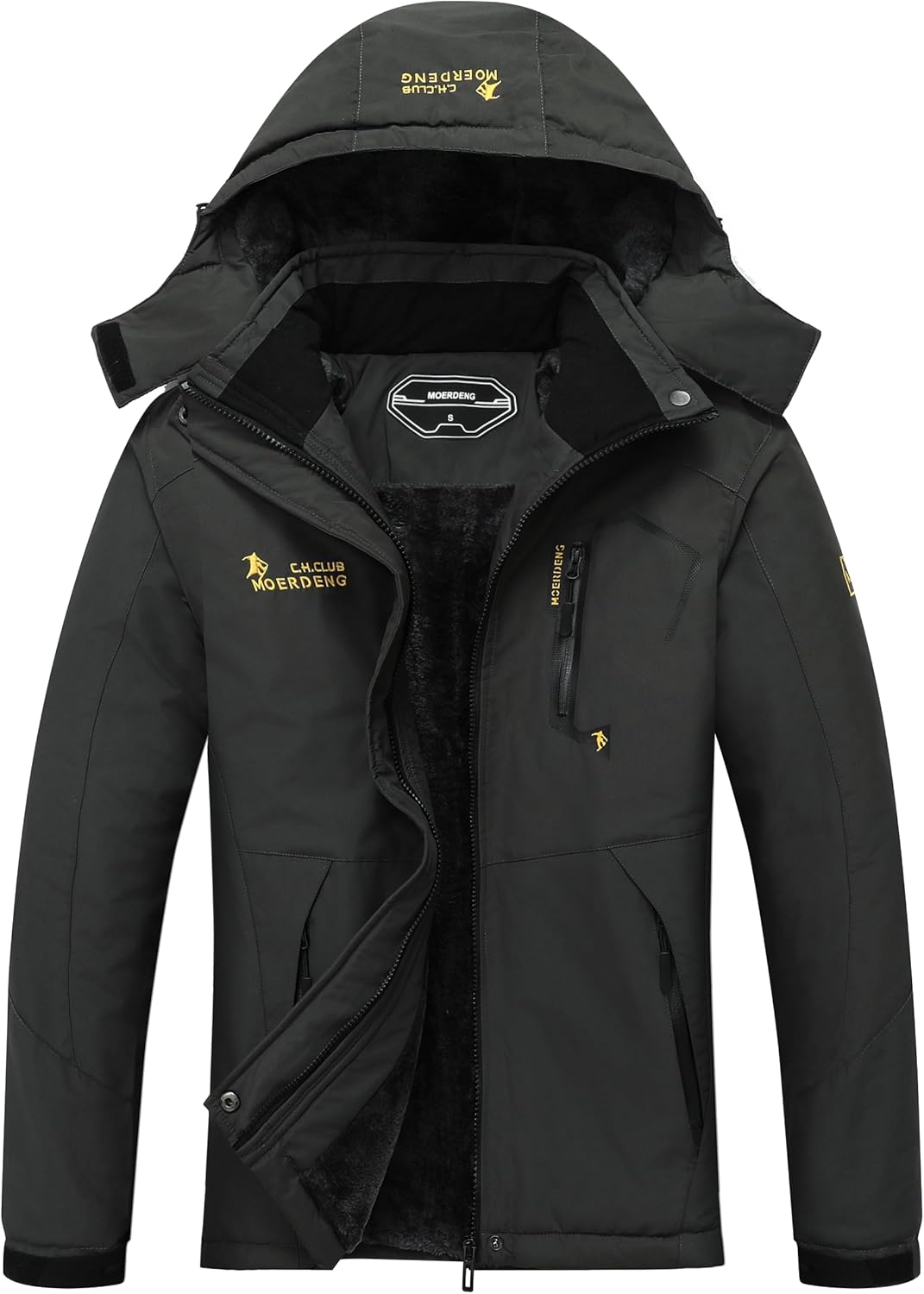MOERDENG Women's Waterproof Ski Jacket for Winter Sports