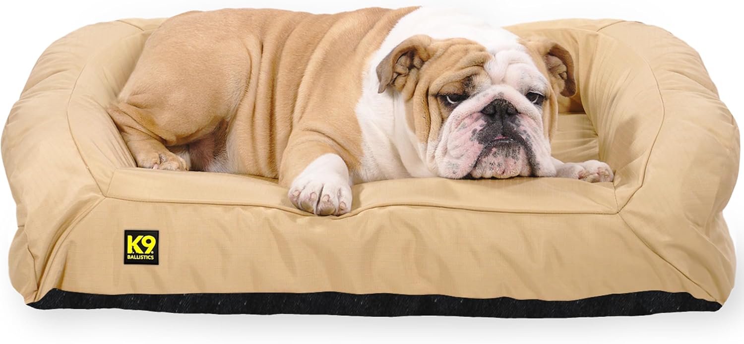 K9 Ballistics Tough Bolster Nesting Pillow Dog Bed for Comfort