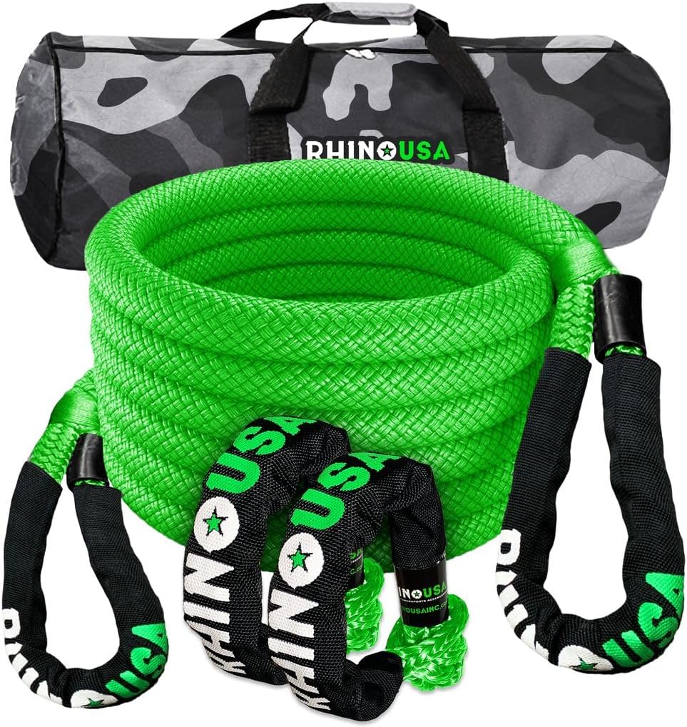 Rhino USA Kinetic Rope Recovery Kit for Offroad Adventures