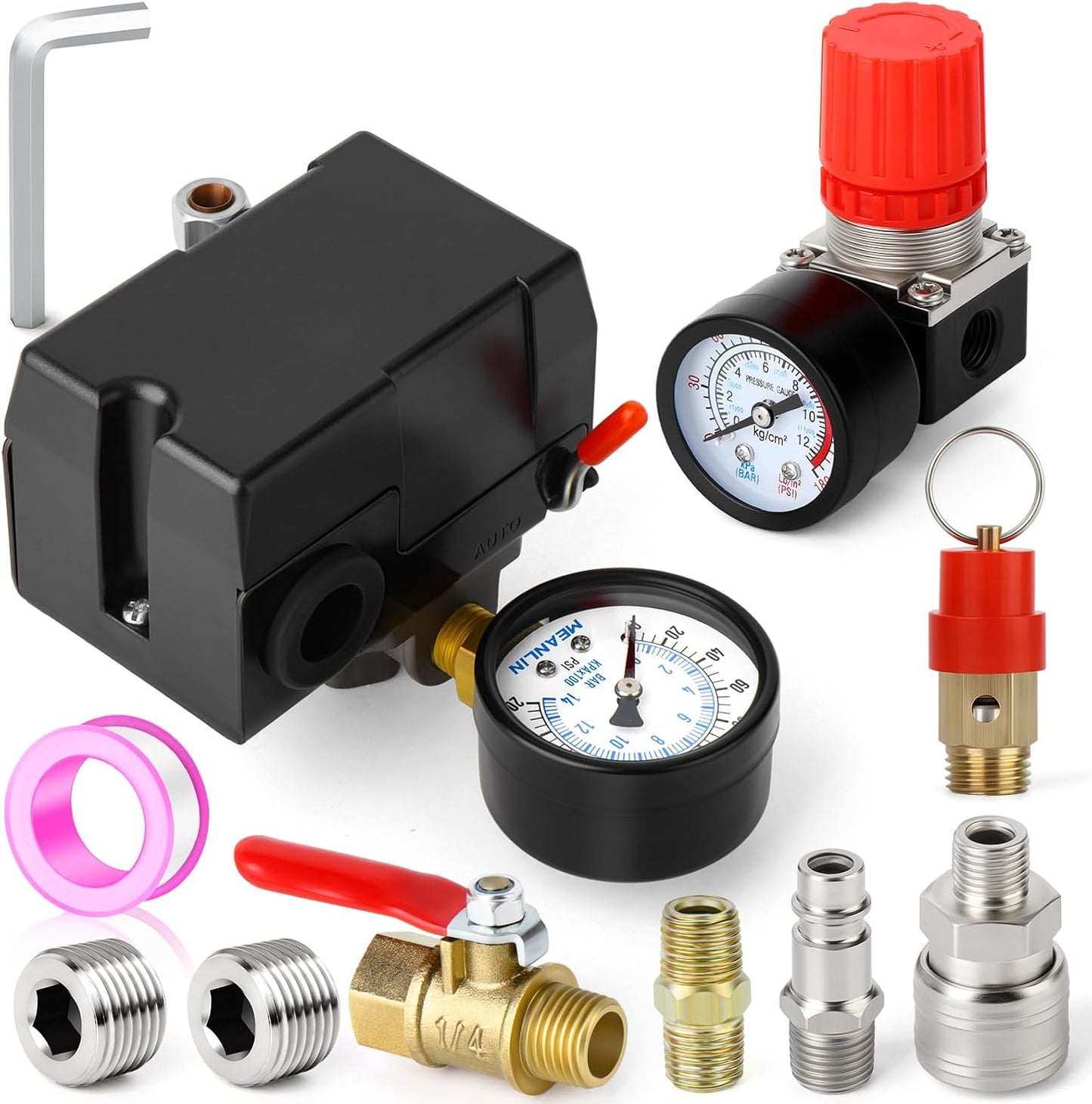 MEANLIN MEASURE Air Compressor Pressure Switch Control Valve
