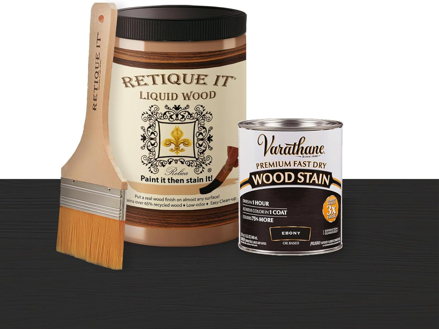 Retique It Liquid Wood Quart Light Wood with Ebony Stain Review