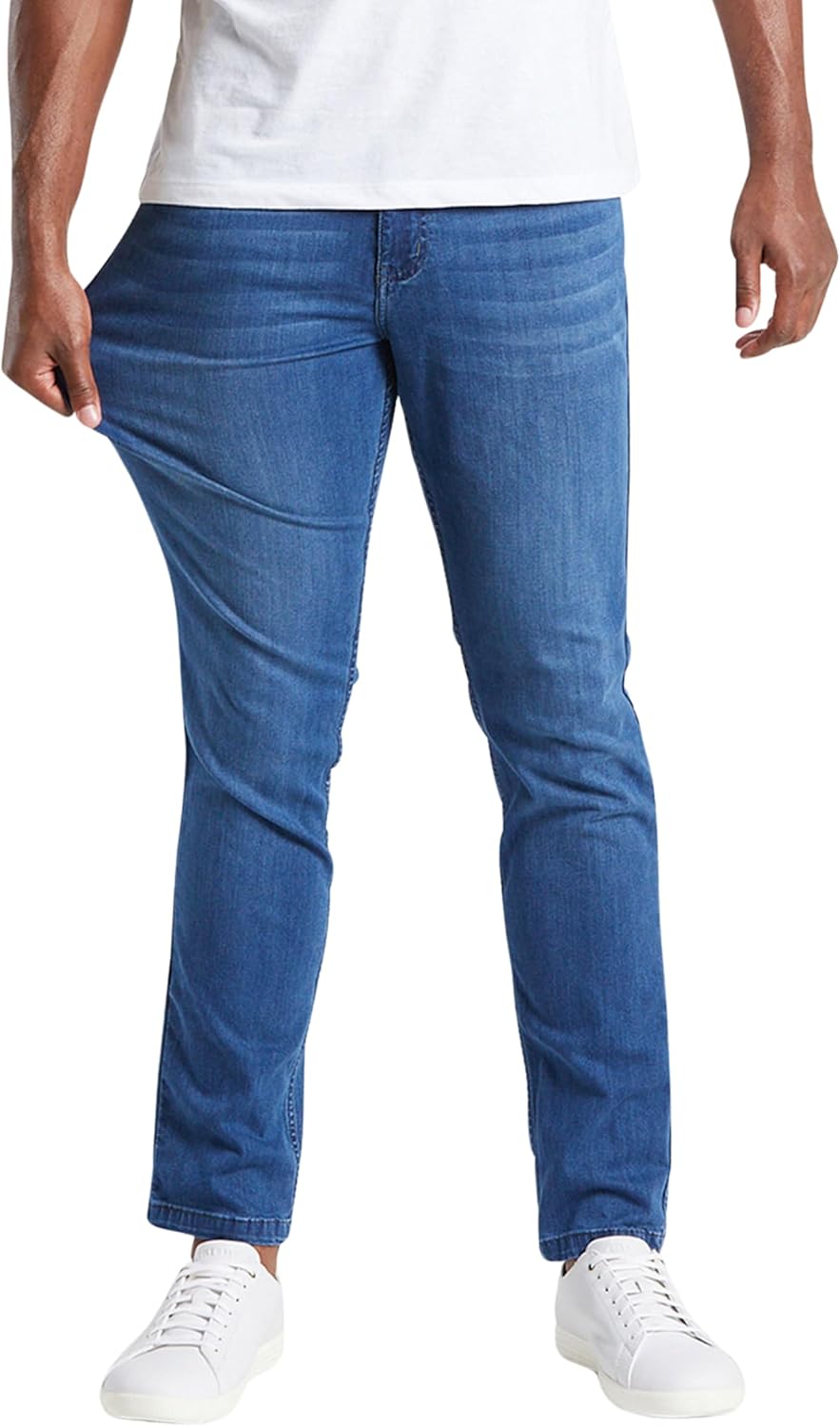 Mugsy Mens Jeans Classic Fit Stretch Denim for Ultimate Comfort