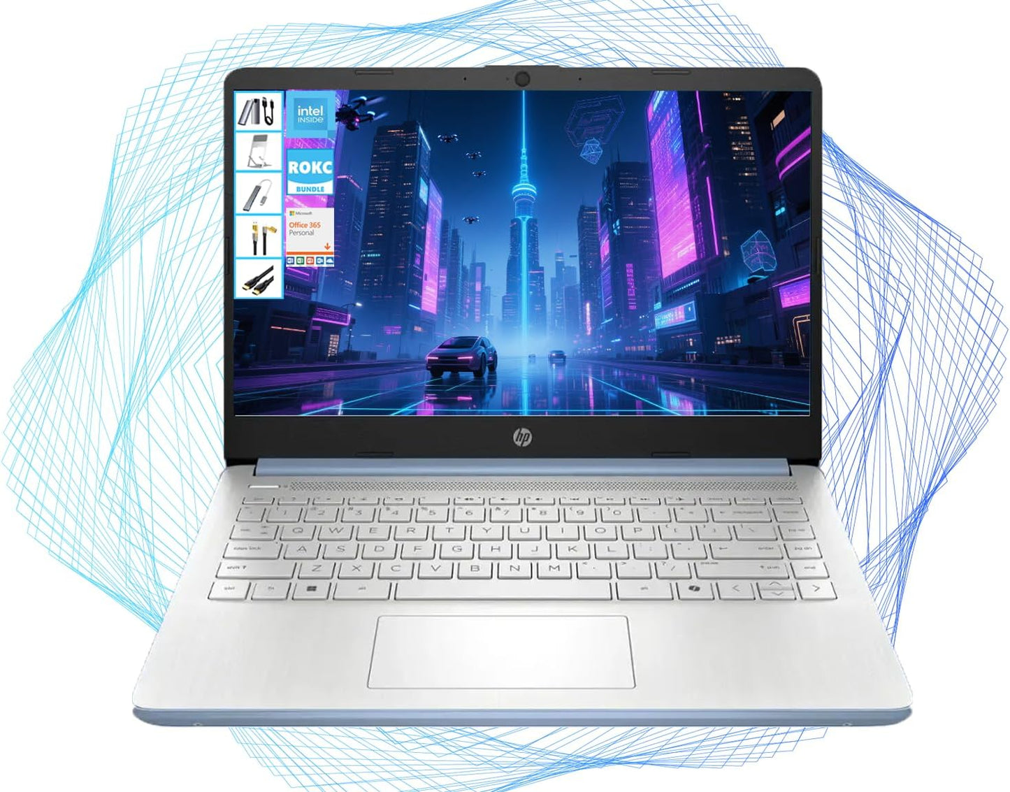 HP 14 HD Laptop with 4GB RAM and 1TB Cloud Storage Bundle