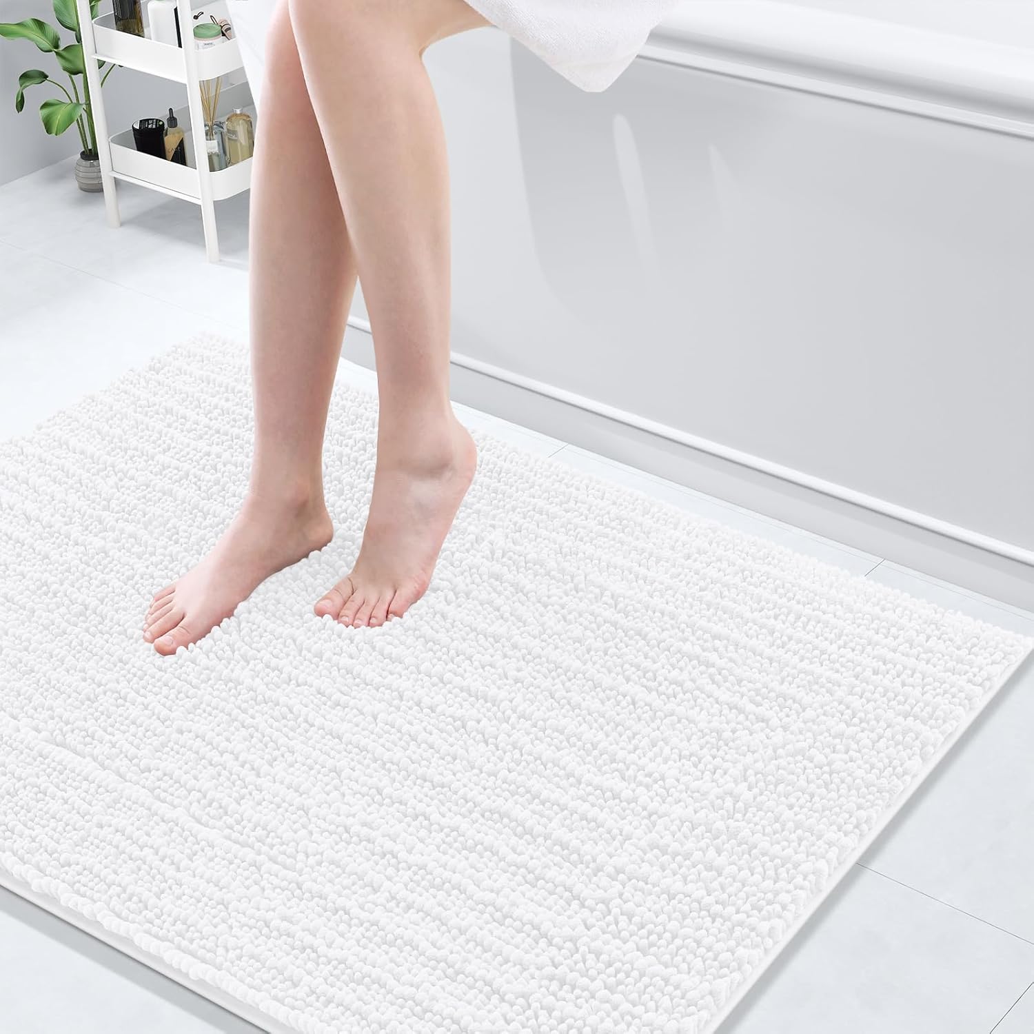 Arotive Luxury Chenille Bathroom Rug Mat for Comfort and Style