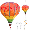 Giant Rainbow Hot Air Balloon Wind Spinners 14in x 59in - 2 Pack