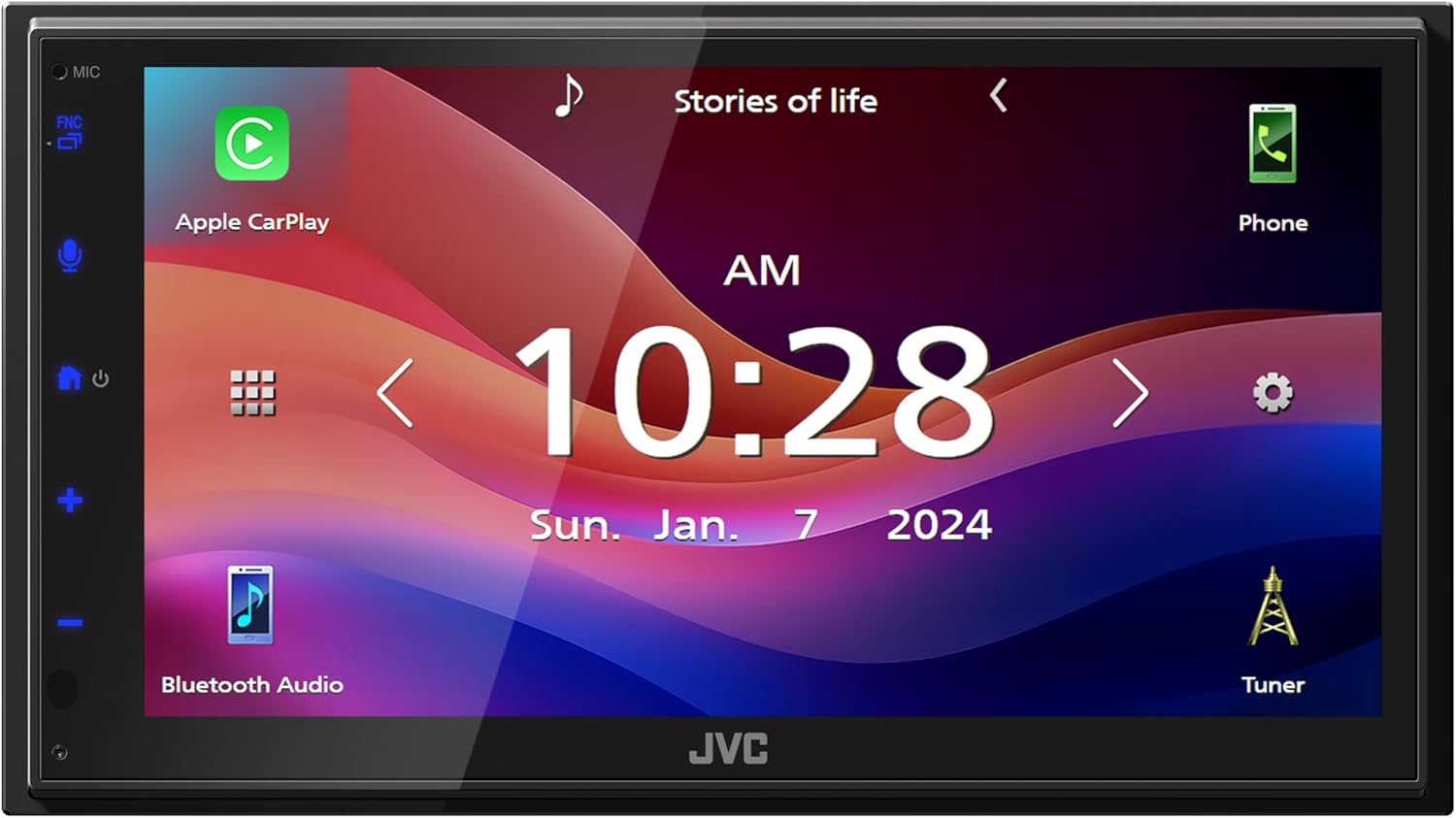 JVC KW-M595BT Digital Car Stereo with Apple CarPlay & Android Auto