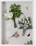 Muzilife 16x20 Shadow Box Frame in White - Large Display Case