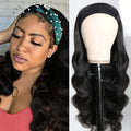 Headband Wig Human Hair 16in 180% Density Body Wave - Glueless Wear