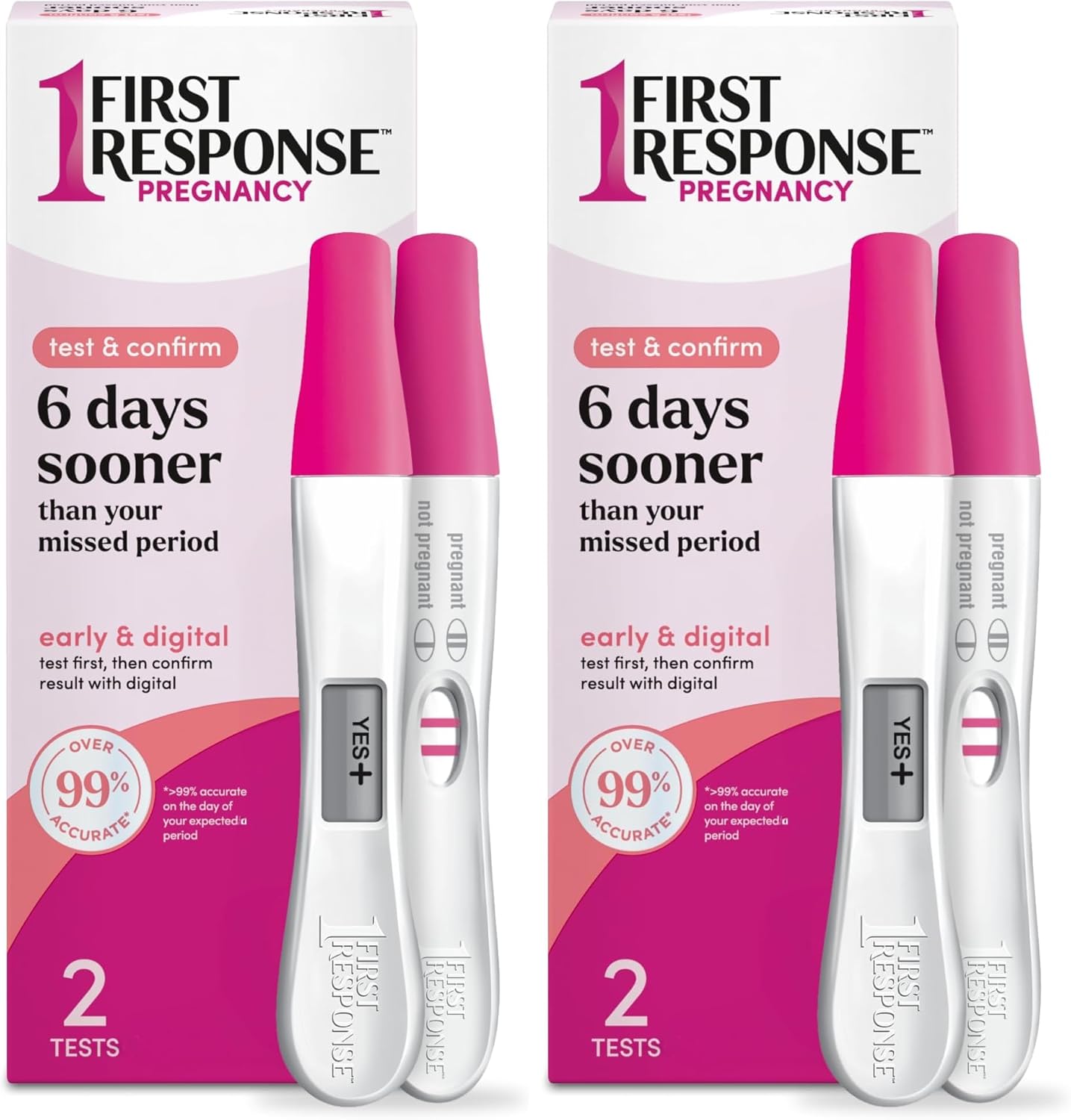 First Response Pregnancy Test Pack: Early Result & Digital Test
